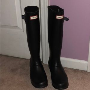 Matte Black Hunter Boots